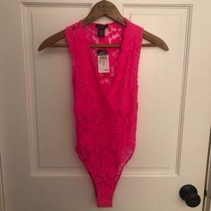 Rue21 Hot Pink Smal Bodysuit